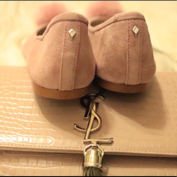 Farina Pompom Suede Ballerina Flats - Picture 8 of 8